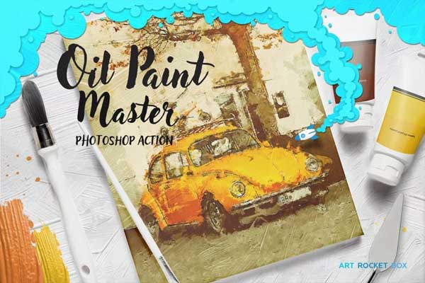 impasto oil paint photoshop action free download